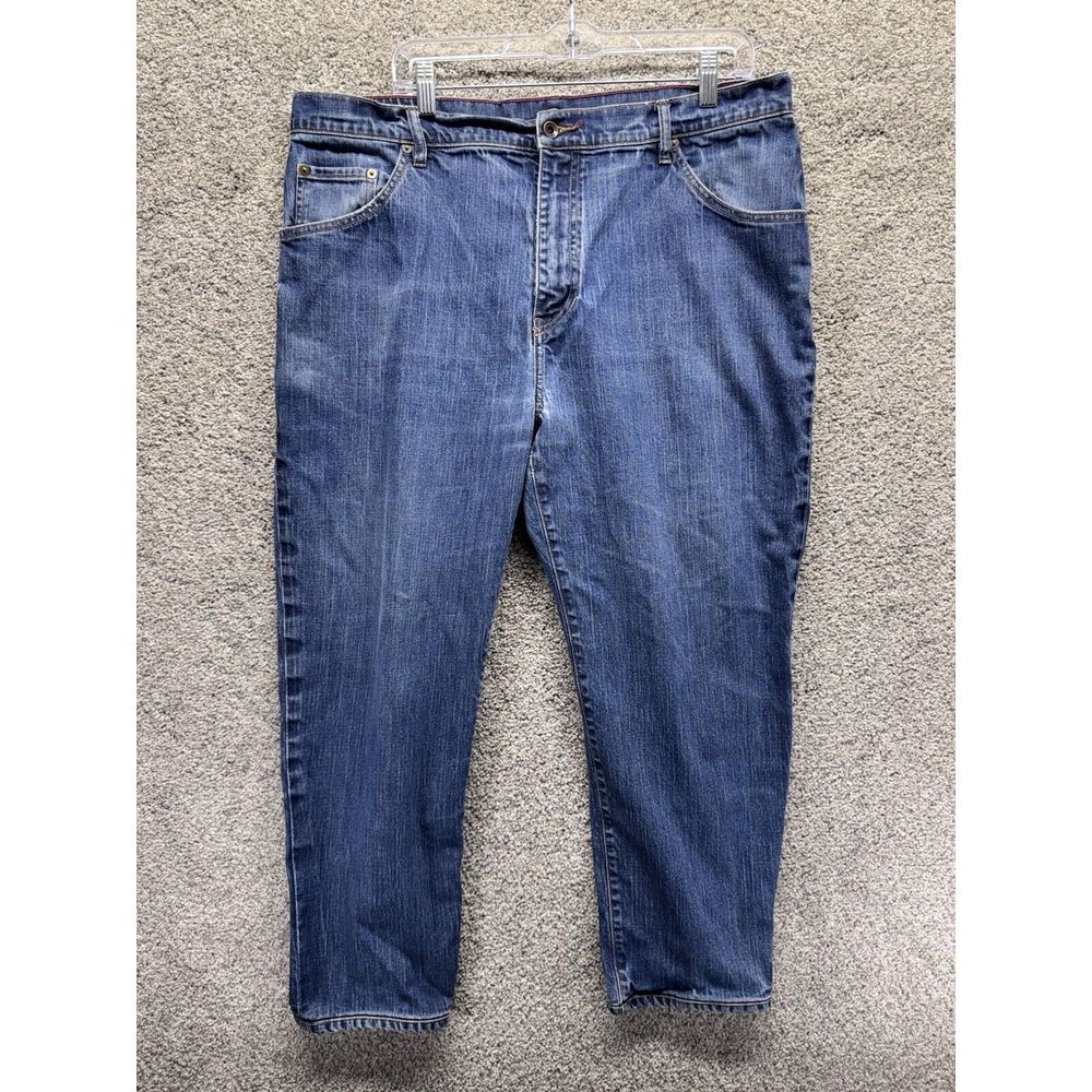 Raleigh Denim Jeans Graham Men's 38X27 Blue Wash Denim Stretch Short‎ Capri Cut